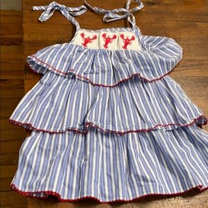 Lobster clocked dress